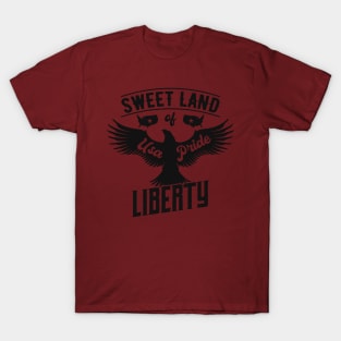 Sweet land of liberty USA pride T-Shirt